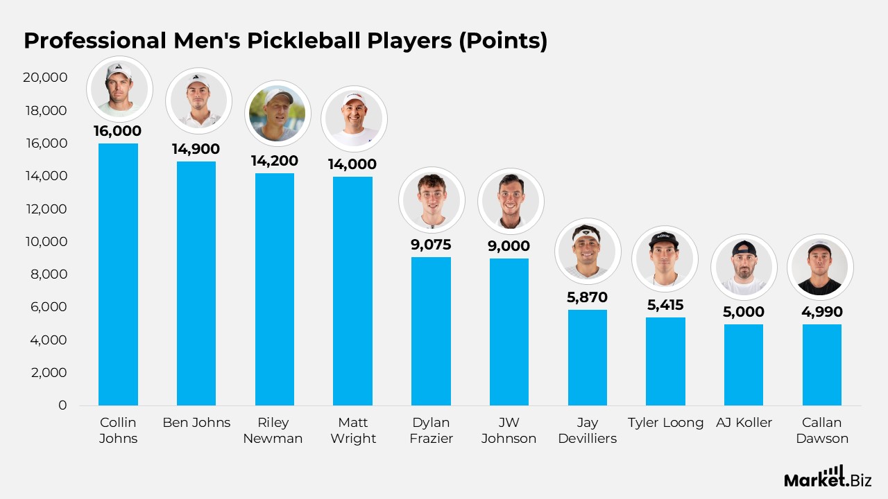 Professional Men's Pickleball Players