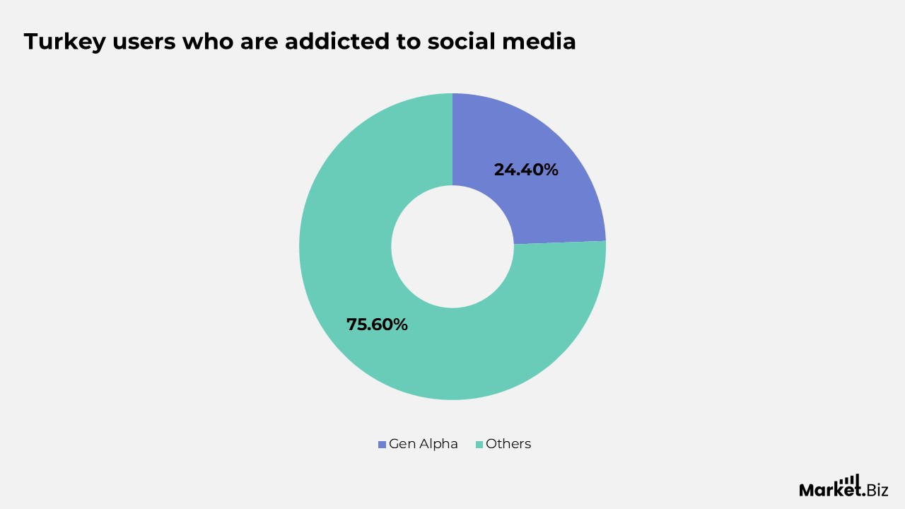 Turkey users who are addicted to social media