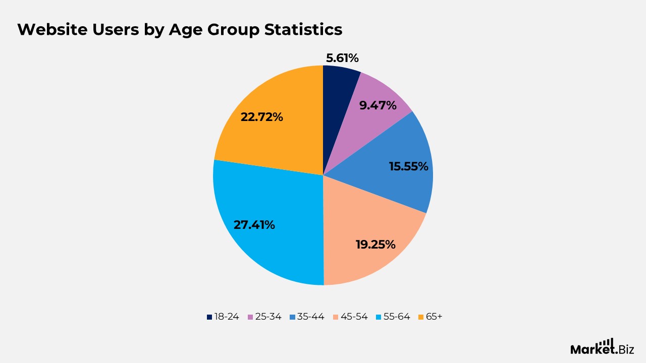 Website Users by Age Group Statistics